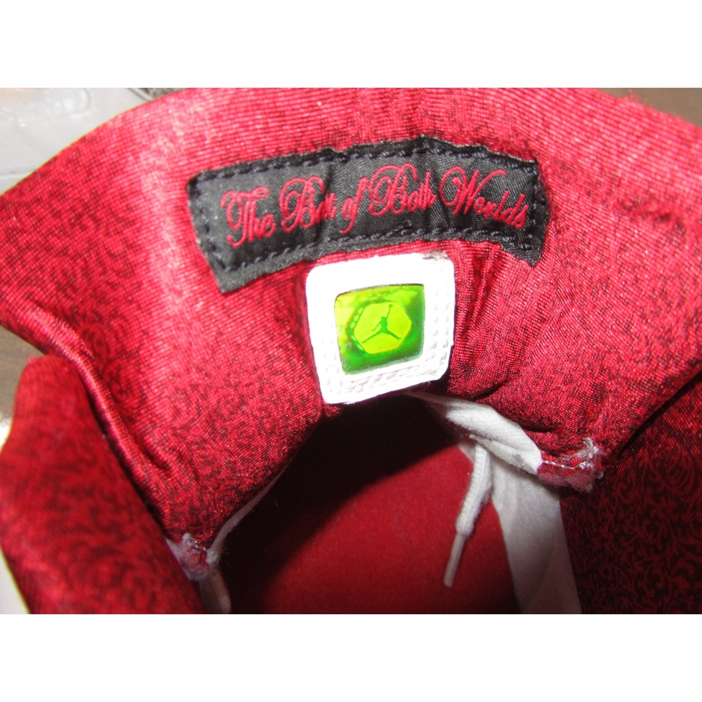 Jordan AJF 20 Fusion White Varsity Red Black Laser Strap 331823-101 Men High Top - Picture 11 of 12